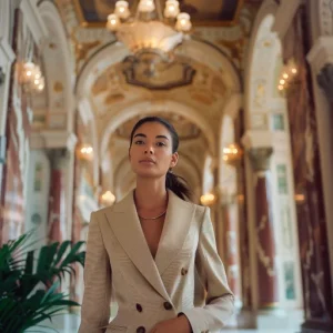 High Ticket Sales Industries: 44 Lucrative Markets 5 a saleswoman in a venue suited to the luxury events industry